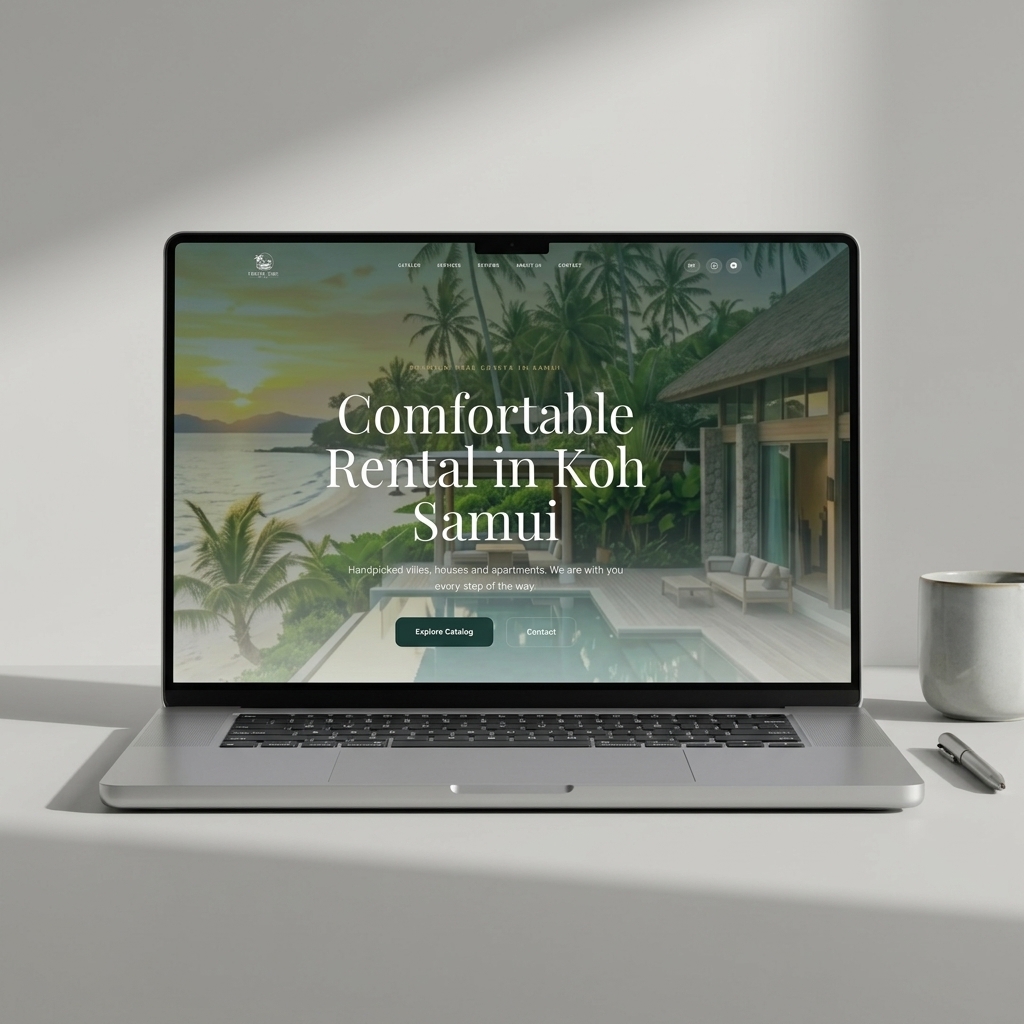 TropicVibe.life Real Estate Website Mockup